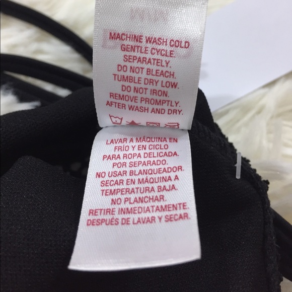 Bongo black crochet tankini top size medium - Picture 6 of 6